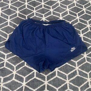 Vintage Nike Shorts Made in USA Navy Blue Athletic Running Shorts Size Medium